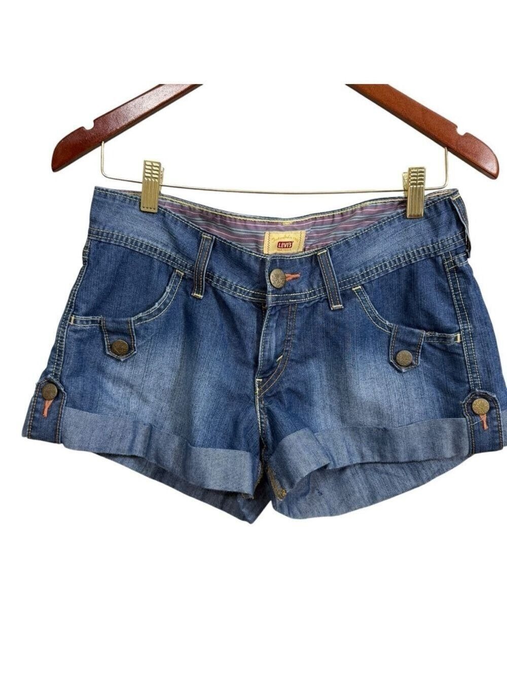 Levi's Denim Shorts, Size 5,‎ Blue